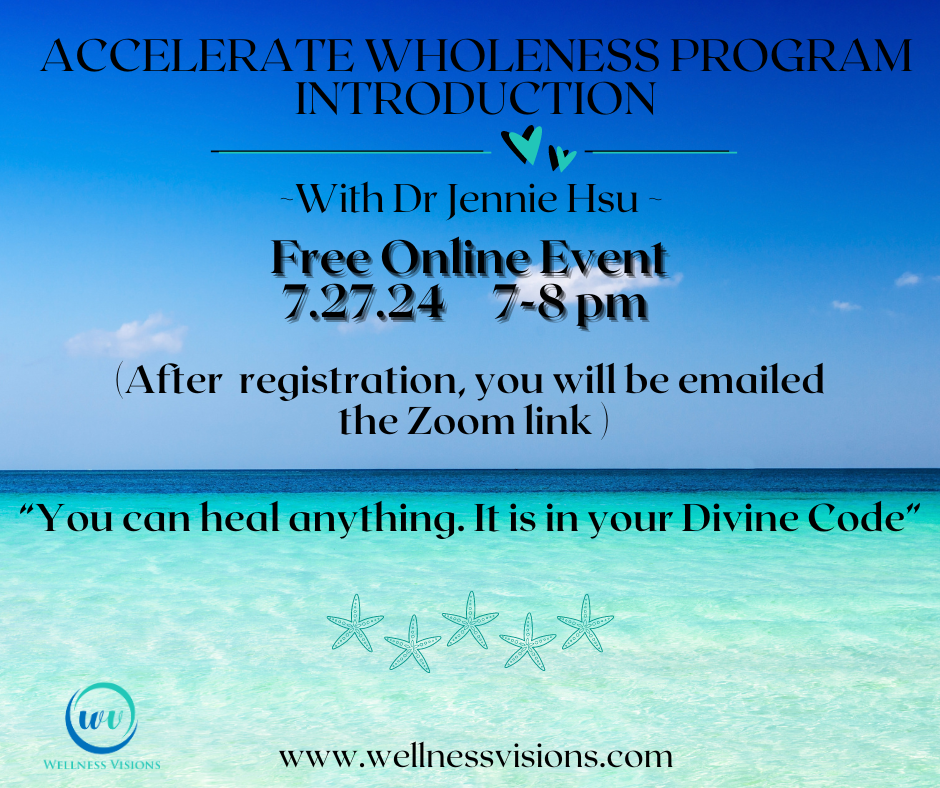 7/27 Introduction to Accelerate Wholeness Program