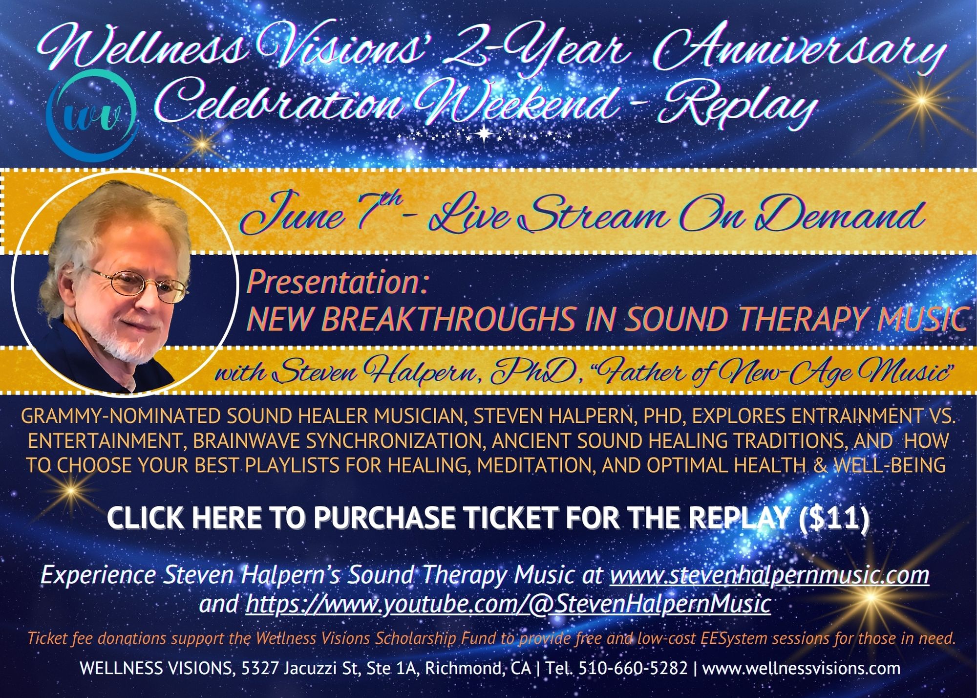 Steven Halpern Replay June 7th 2025