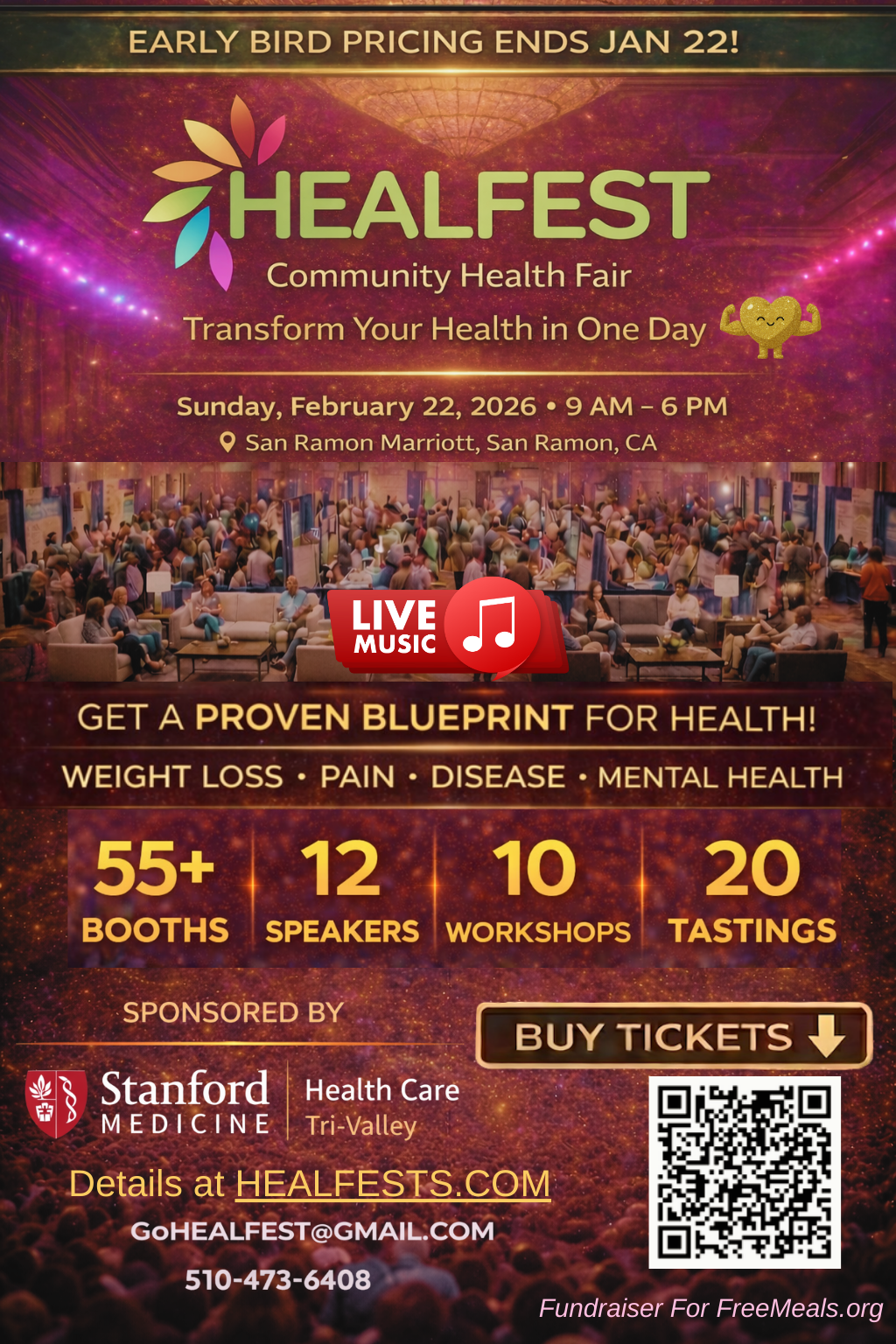HEALFest Flyer 1-22 free ticket