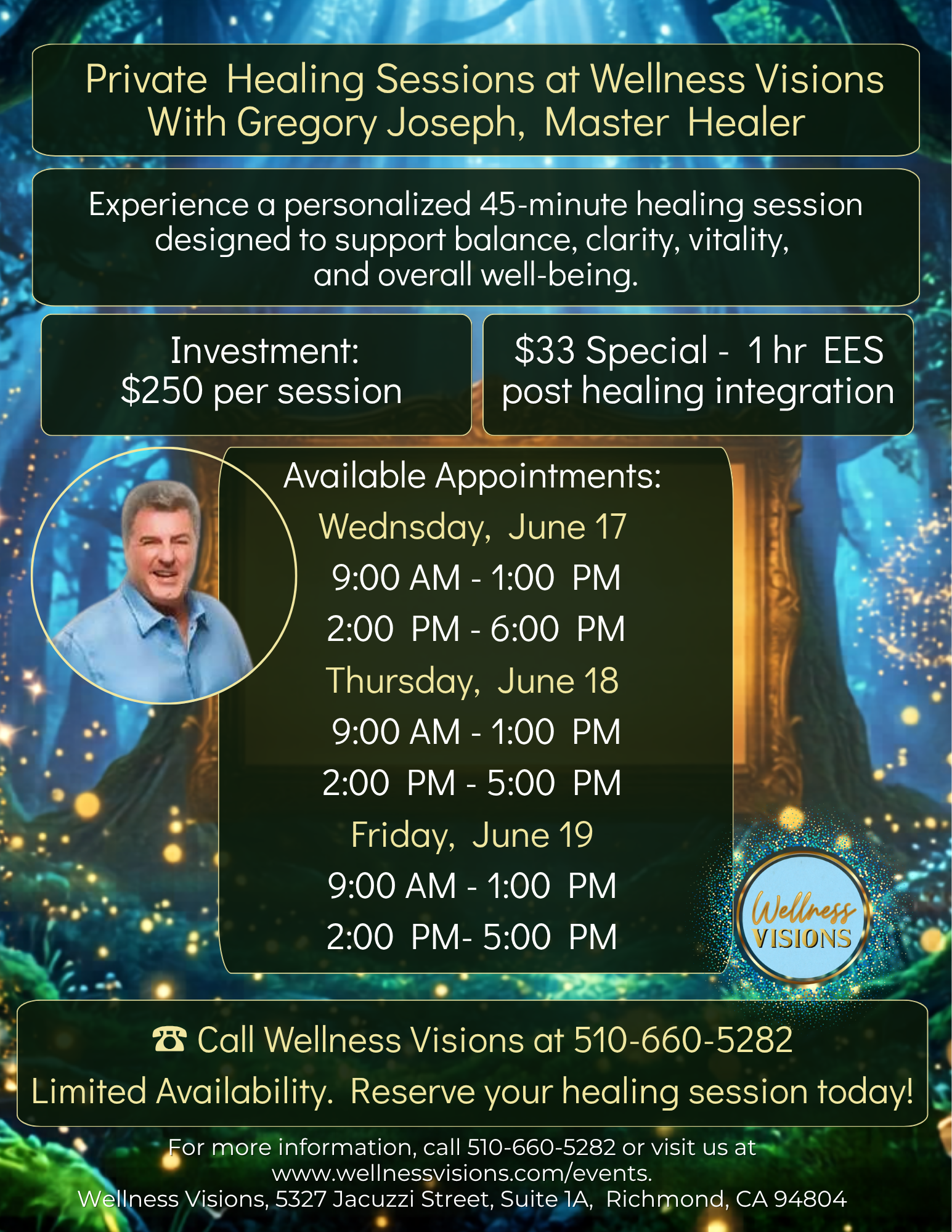 ✨ Private Healing Sessions With Gregory Joseph (4) Private Healing Sessions With Gregory Joseph
