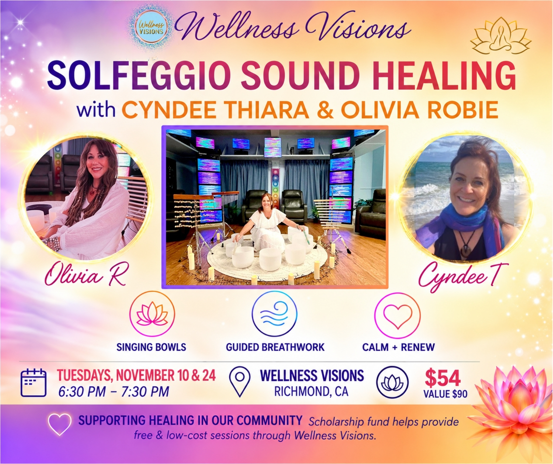 Solfeggio with Cyndee Thiara & Olivia Robie Nov (1) Solfeggio with Cyndee Thiara & Olivia Robie Nov
